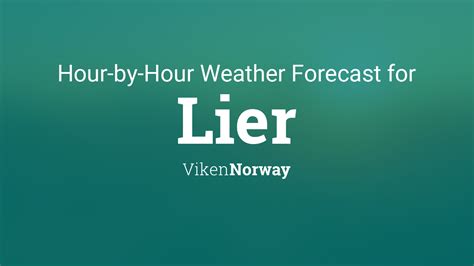 weather forecast lier norway